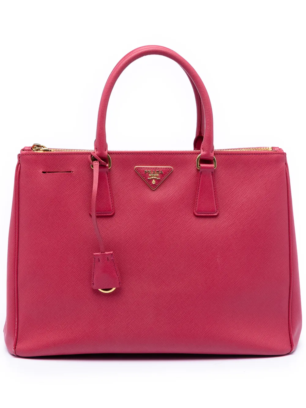 Prada Pre-Owned 2013-2025 Large Saffiano Lux Galleria Double Zip satchel - Rosa