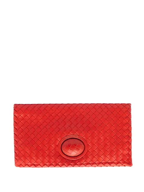 Bottega Veneta Pre-Owned 2012-2025 Nappa Intrecciato Turn Lock clutch bag