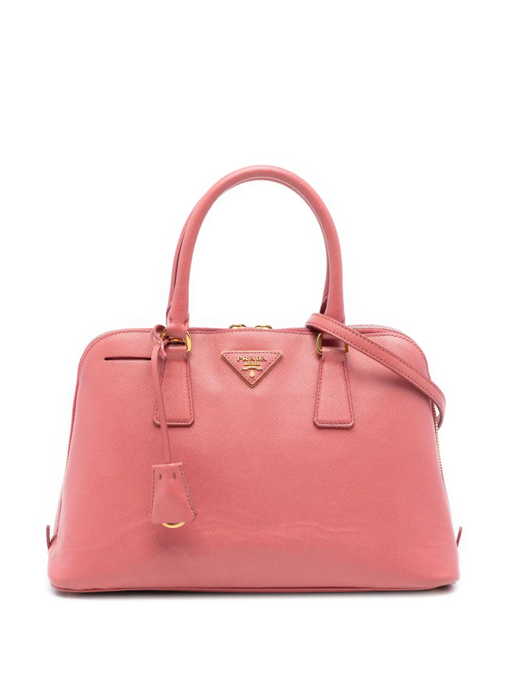 Prada Pre-Owned 2000-2013 Medium Saffiano Lux Promenade satchel - Rosa