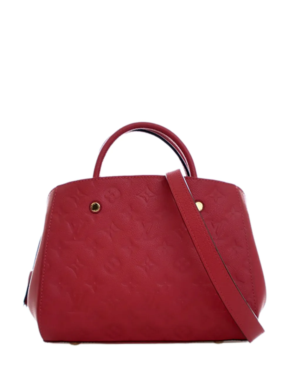 Louis Vuitton Pre-Owned 2021-2025 Monogram Empreinte Montaigne BB satchel - Red