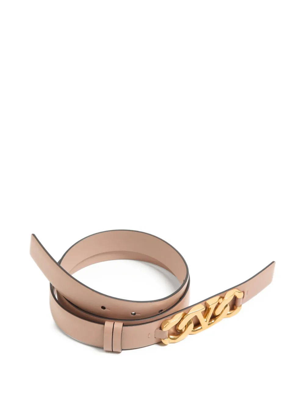 Valentino Garavani VLogo glanzende kalfsleren riem 25 mm Roze