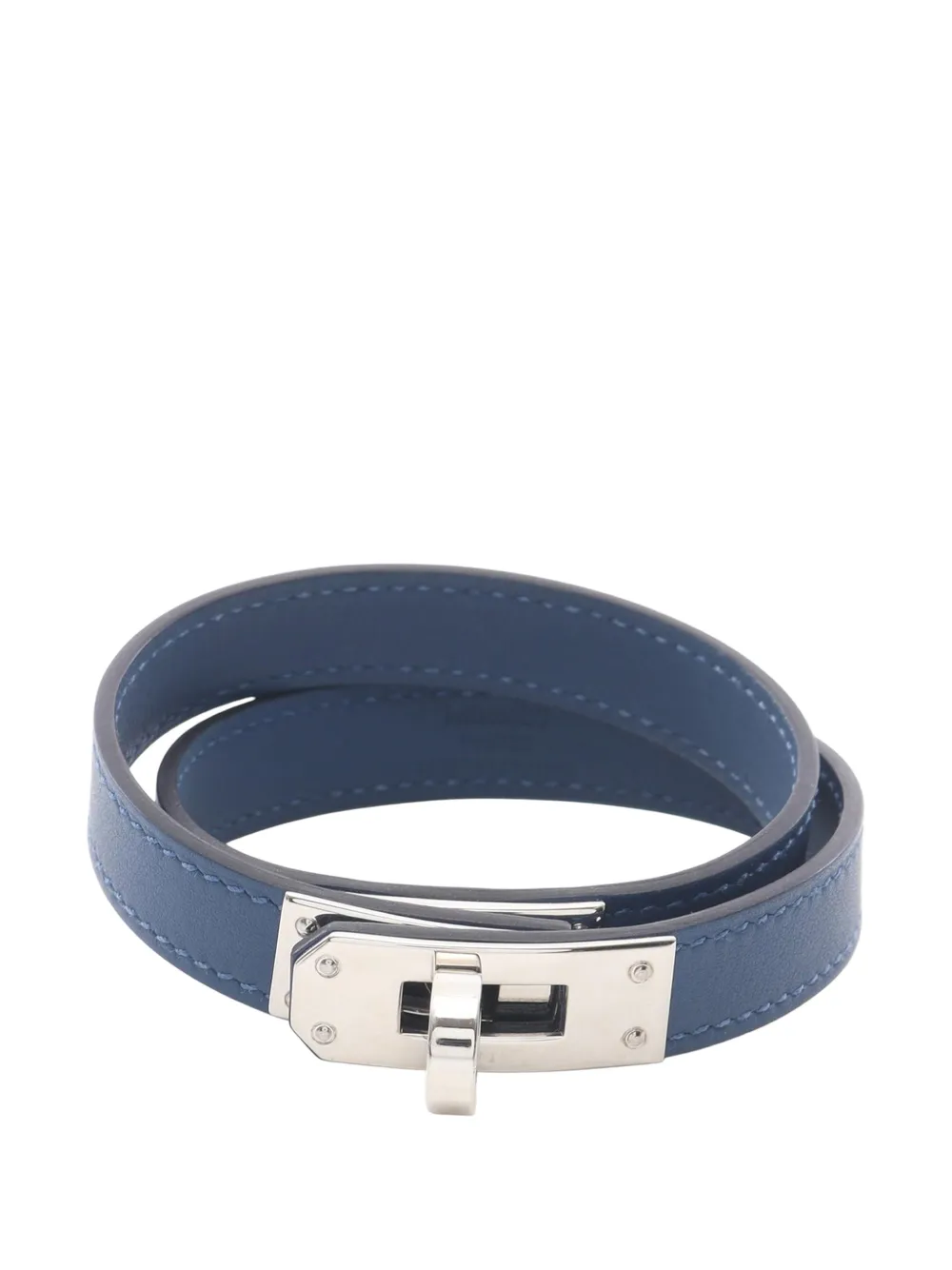 Hermès Pre-Owned 2024 Swift Kelly Double Tour Bracelet costume bracelet - Blu