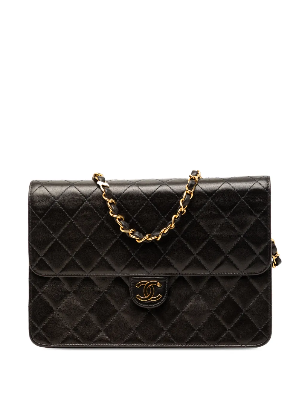 CHANEL Pre-Owned 1997-1999 CC Quilted Lambskin Single Flap crossbody bag - Nero