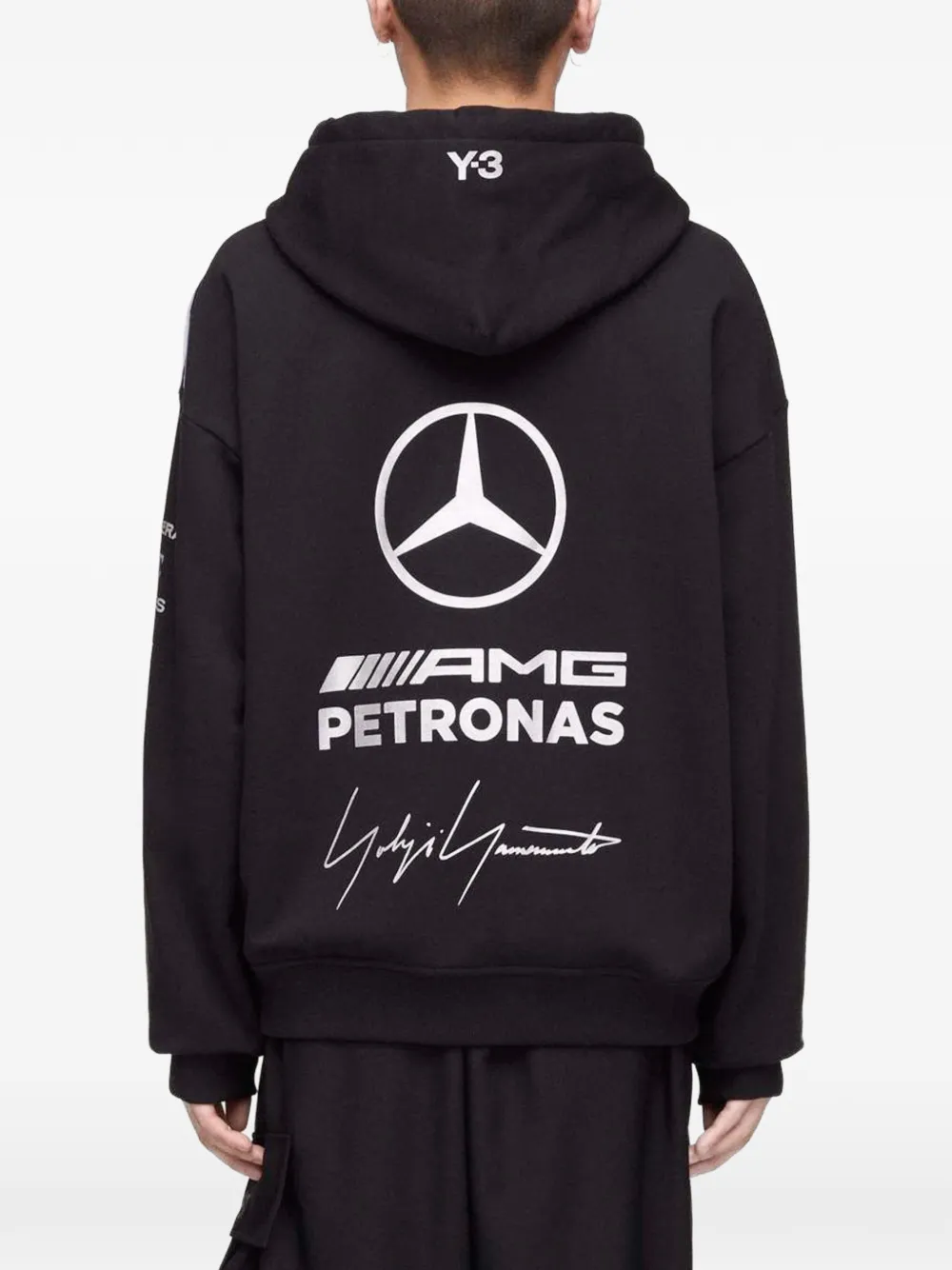 Y-3 x Amg katoenen hoodie Zwart