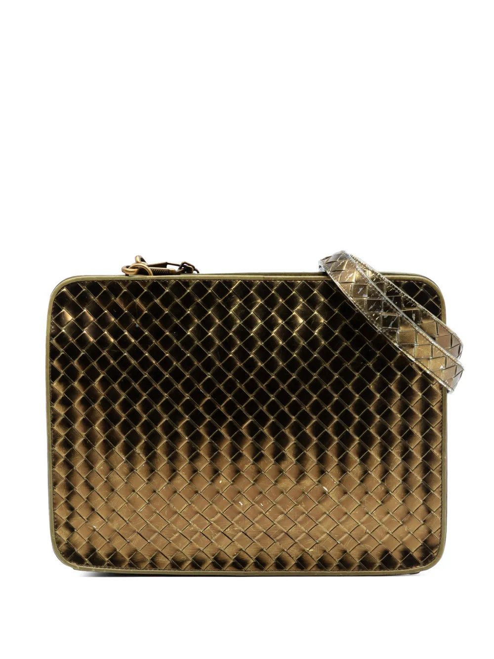 Bottega Veneta Pre-Owned 2007 Metallic Nappa Intrecciato shoulder bag - Oro