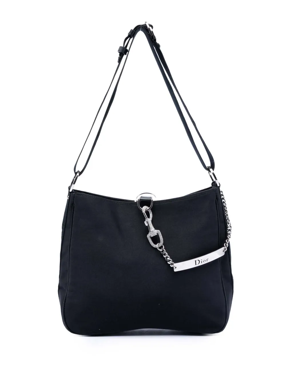 Christian Dior Pre-Owned 2003 Nylon Crystal Hardcore shoulder bag - Nero