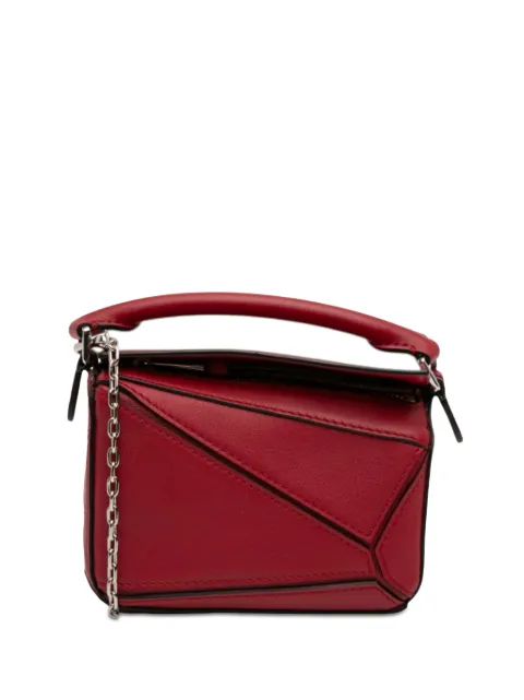 Loewe Pre-Owned 2020 Nano Calfskin Puzzle satchel