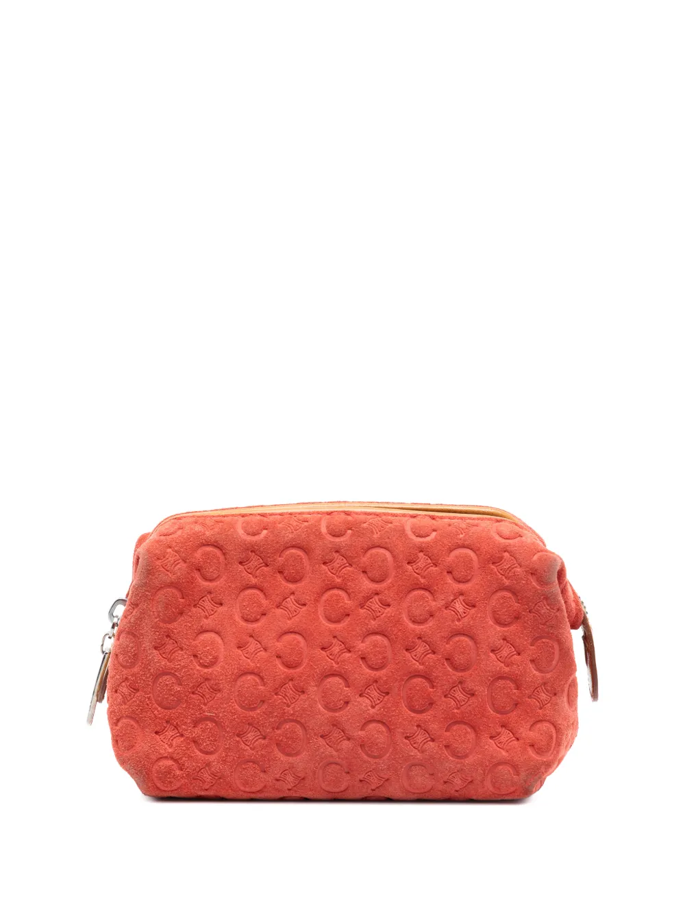 Celine Pre-Owned 2000 C Macadam Suede pouch - Arancione