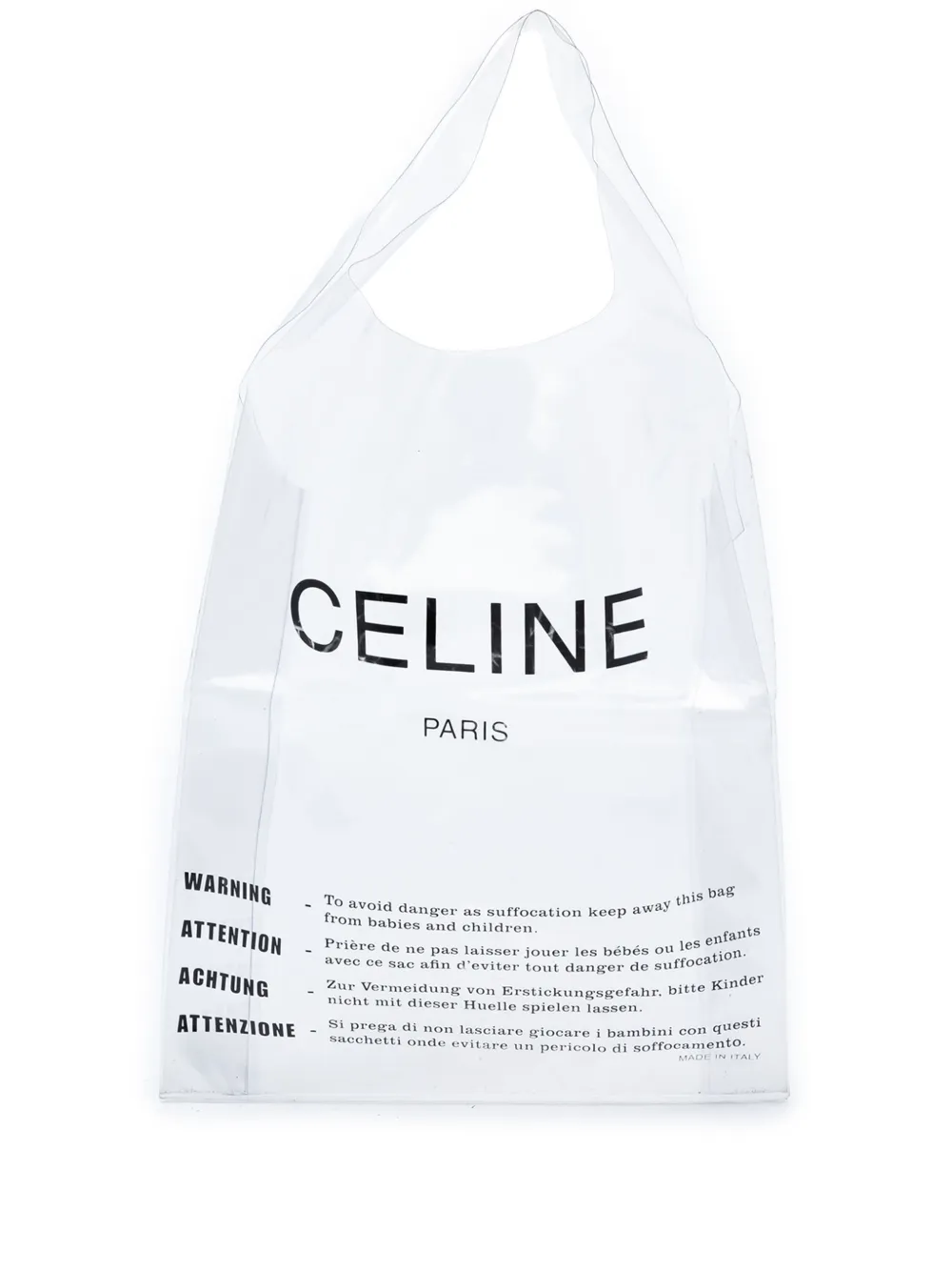 Celine Pre-Owned 2018 PVC Shopping tote bag - Bianco