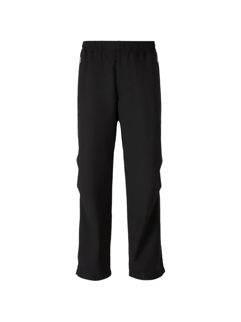 Laminar elastic-waistband trousers - Nero