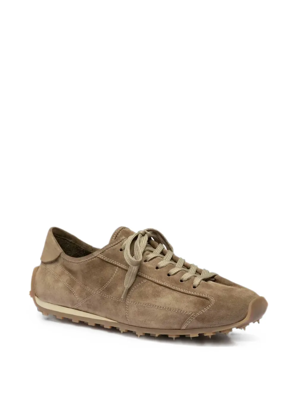 Officine Creative suede panelled sneakers Beige