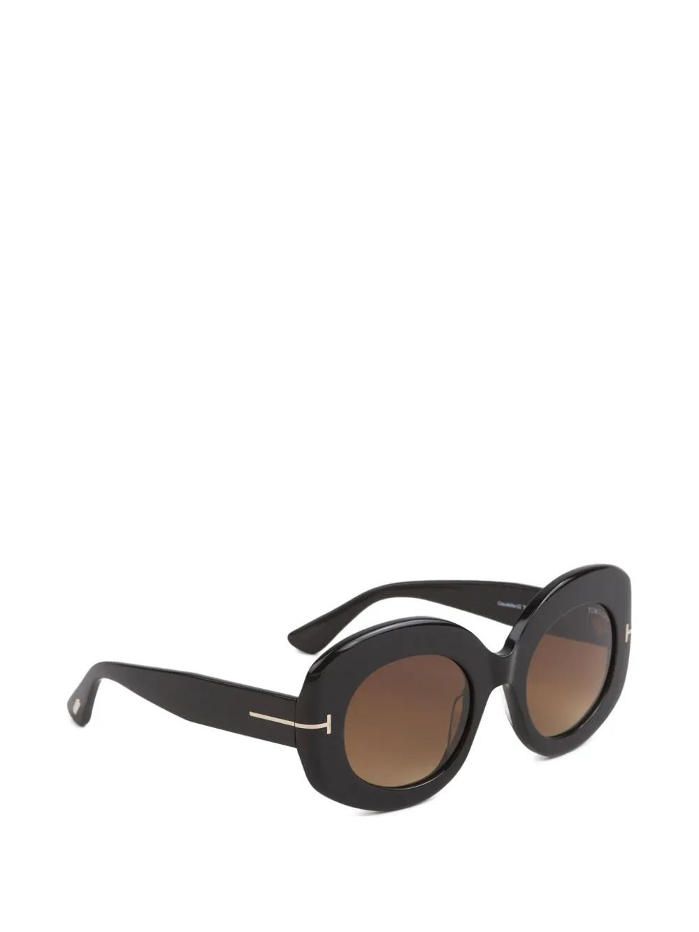  Tom Ford Oval-frame Sunglasses - Black 