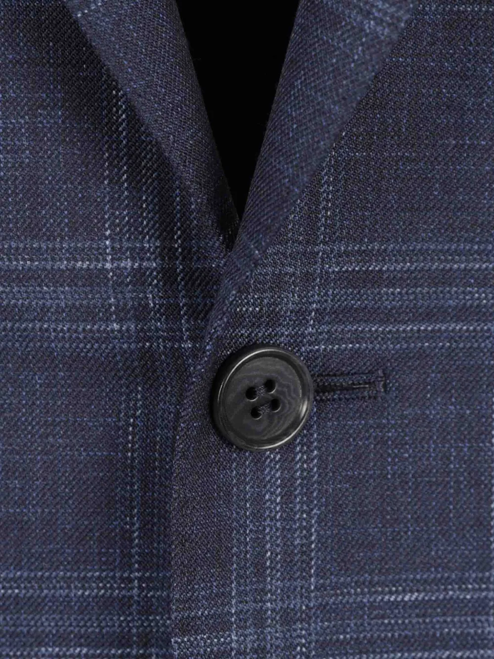 Canali Blazer met enkele rij knopen Blauw