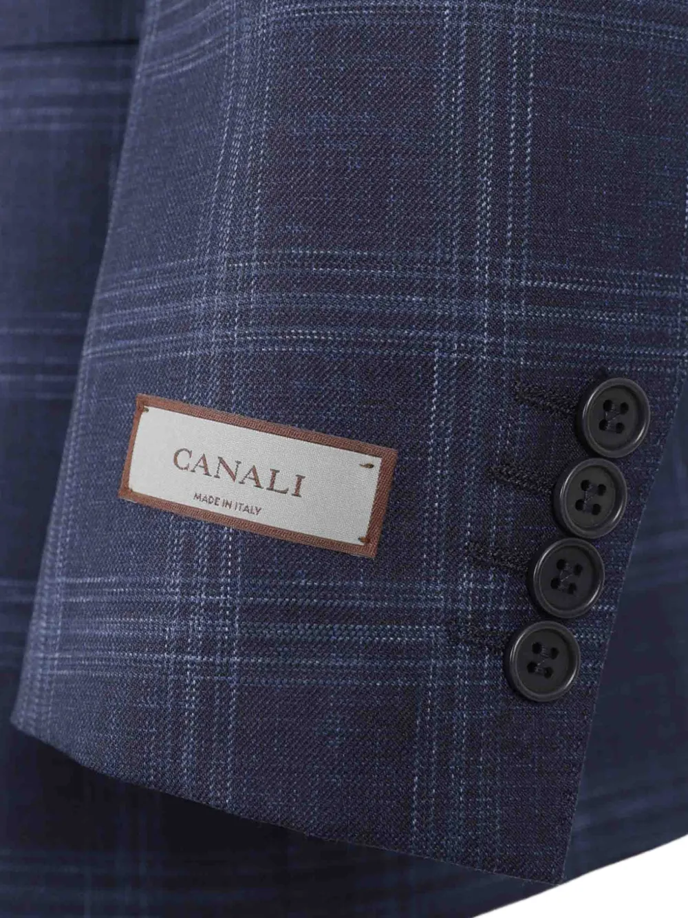 Canali Blazer met enkele rij knopen Blauw