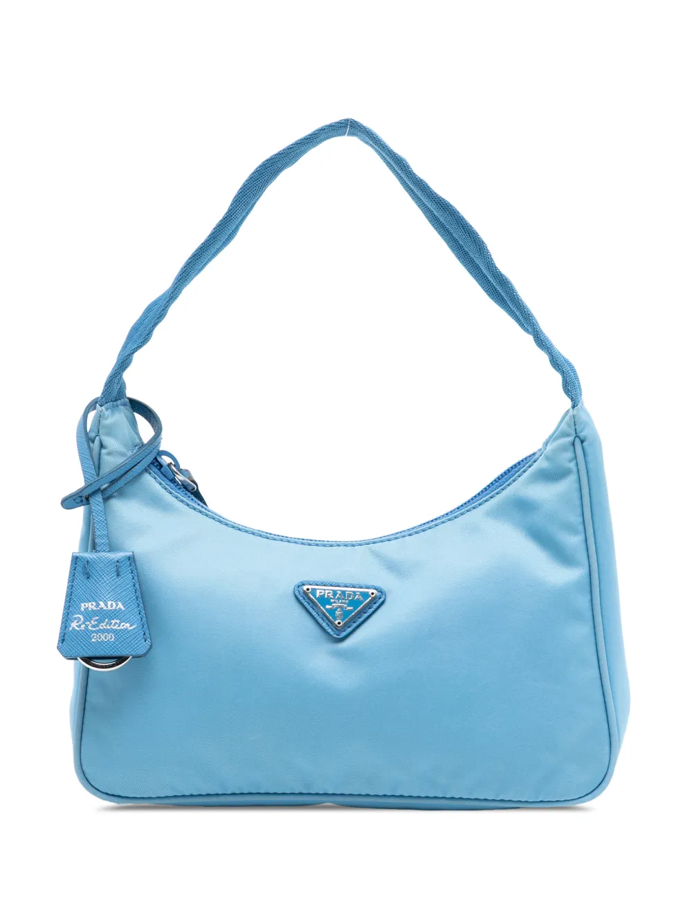 Prada Pre-Owned 2019-2026 Mini Tessuto Re Edition 2000 shoulder bag - Blu
