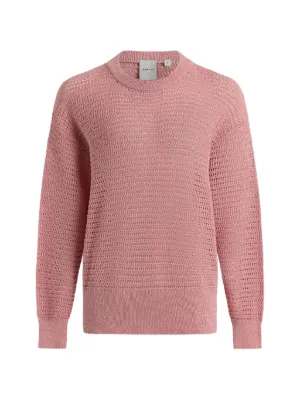 未使用 FILIPPO DE LAURENTIIS コットンニット ピンク 52 FILIPPO DE LAURENTIIS フィリッポ デ ローレンティス ニット セーター