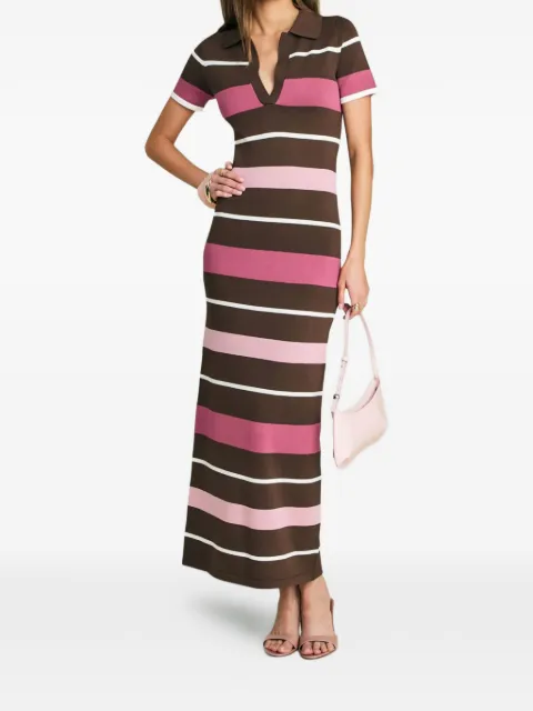 SEROYA Sam striped knit dress