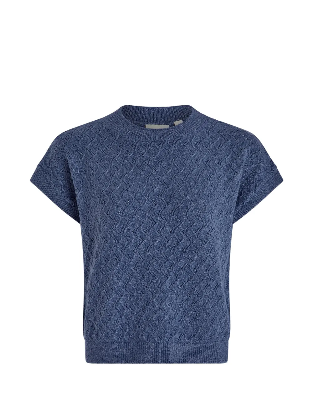 Varley Manae pointelle knit top - Blu
