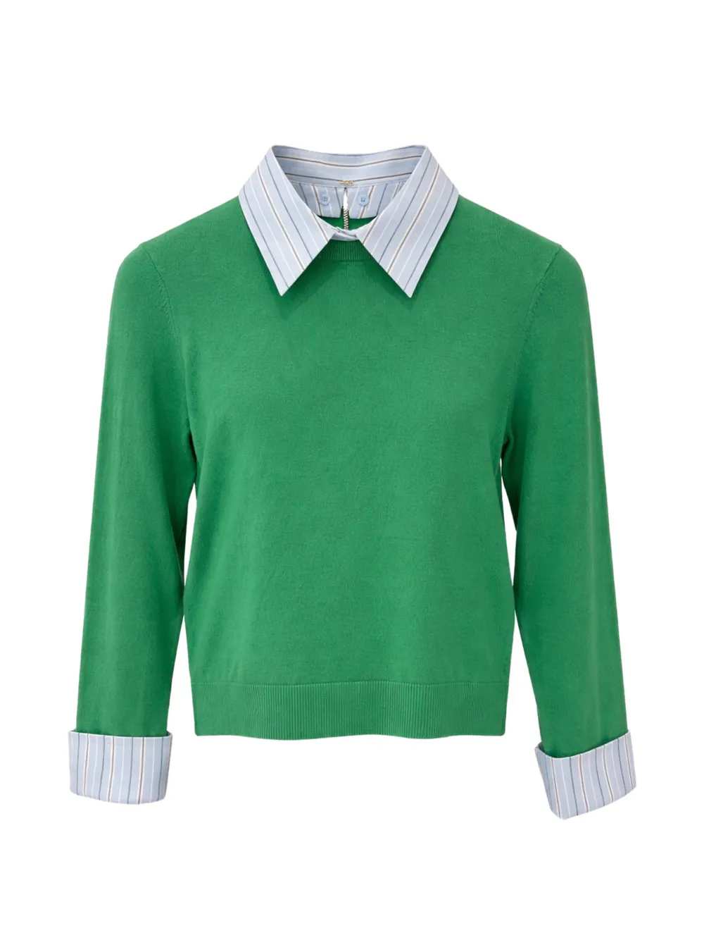 alice + olivia Porla collared sweater - Verde