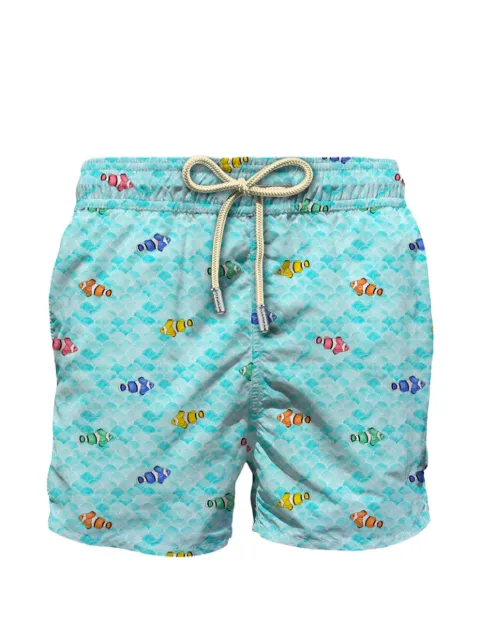 MC2 Saint Barth fish-print swim shorts