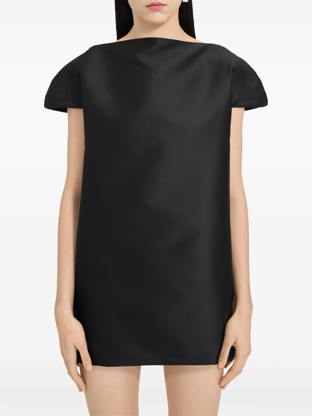 MM6 Maison Margiela Midi-jurk met kapmouwen Zwart
