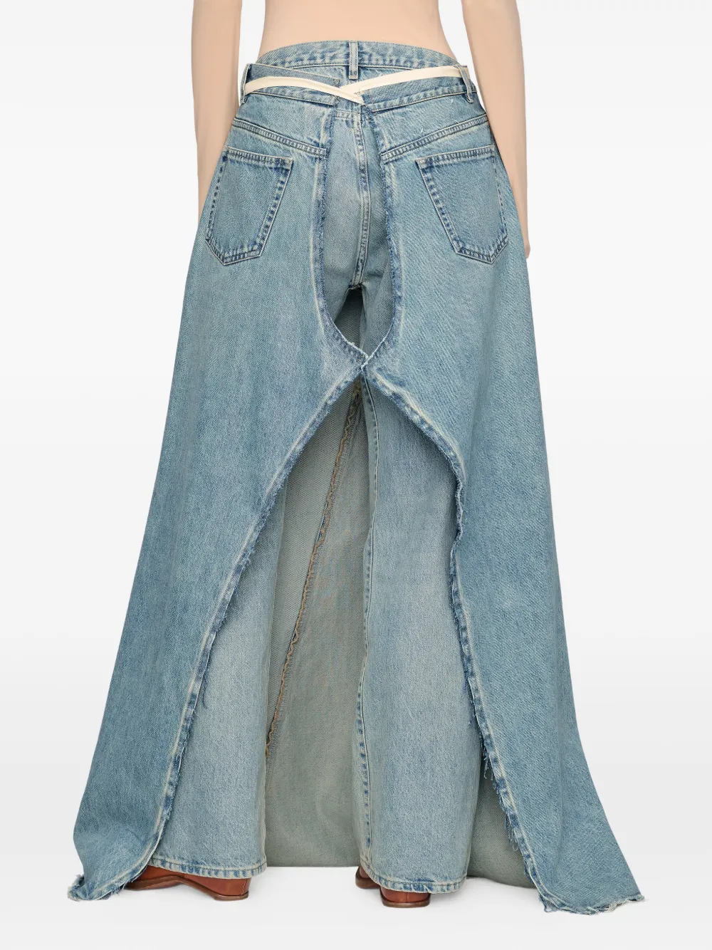 Maison Margiela Maxi-spijkerrok Blauw