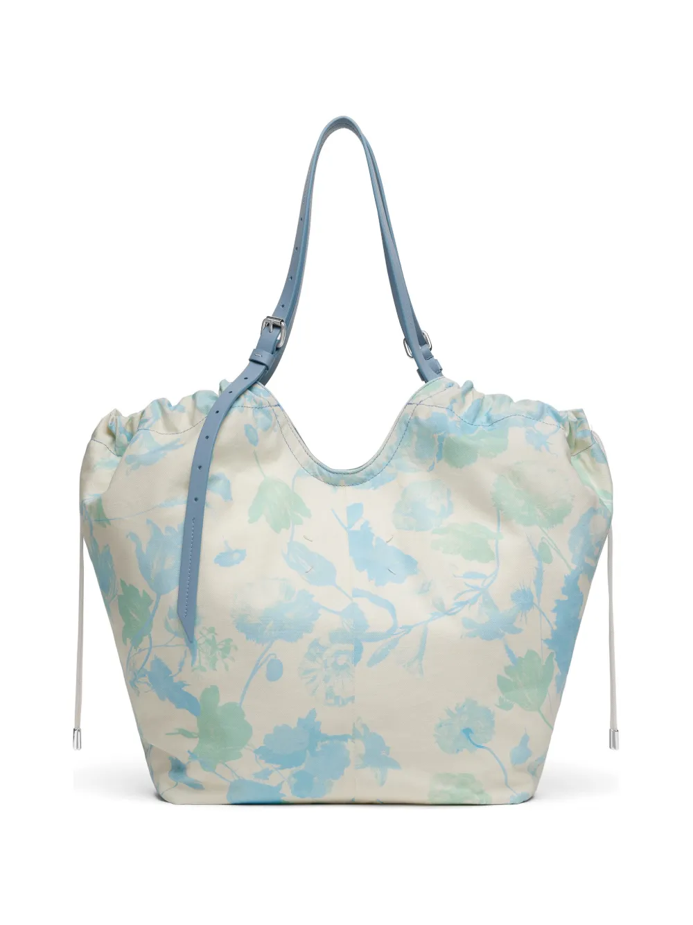 Maison Margiela Borsa tote con coulisse media - Blu