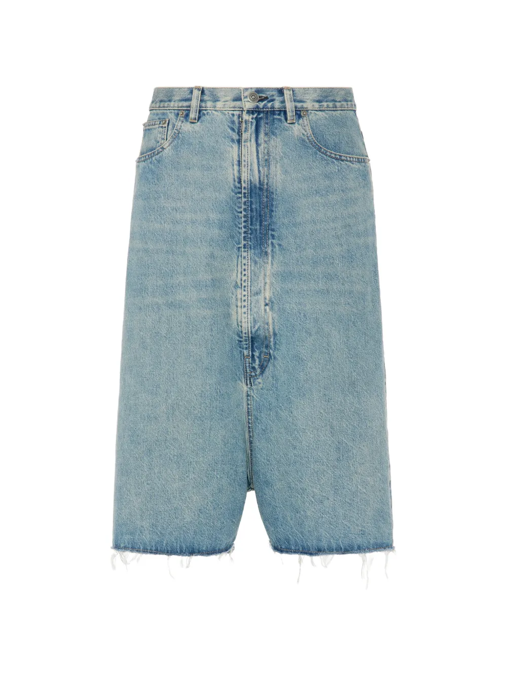 Maison Margiela dropped-rise denim shorts - Blau
