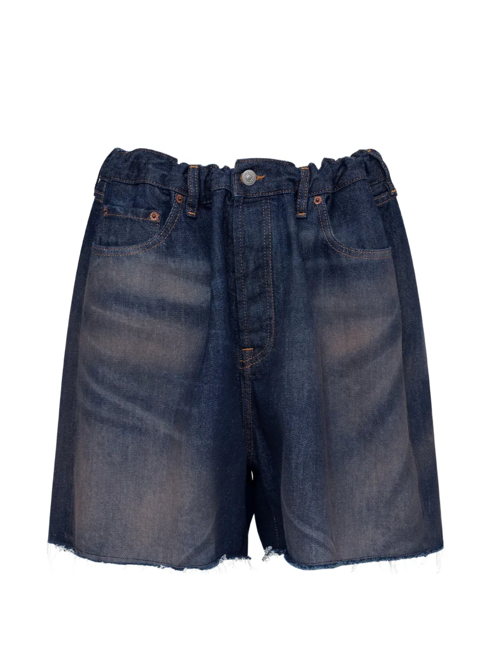 MM6 Maison Margiela Shorts con frange - Blu