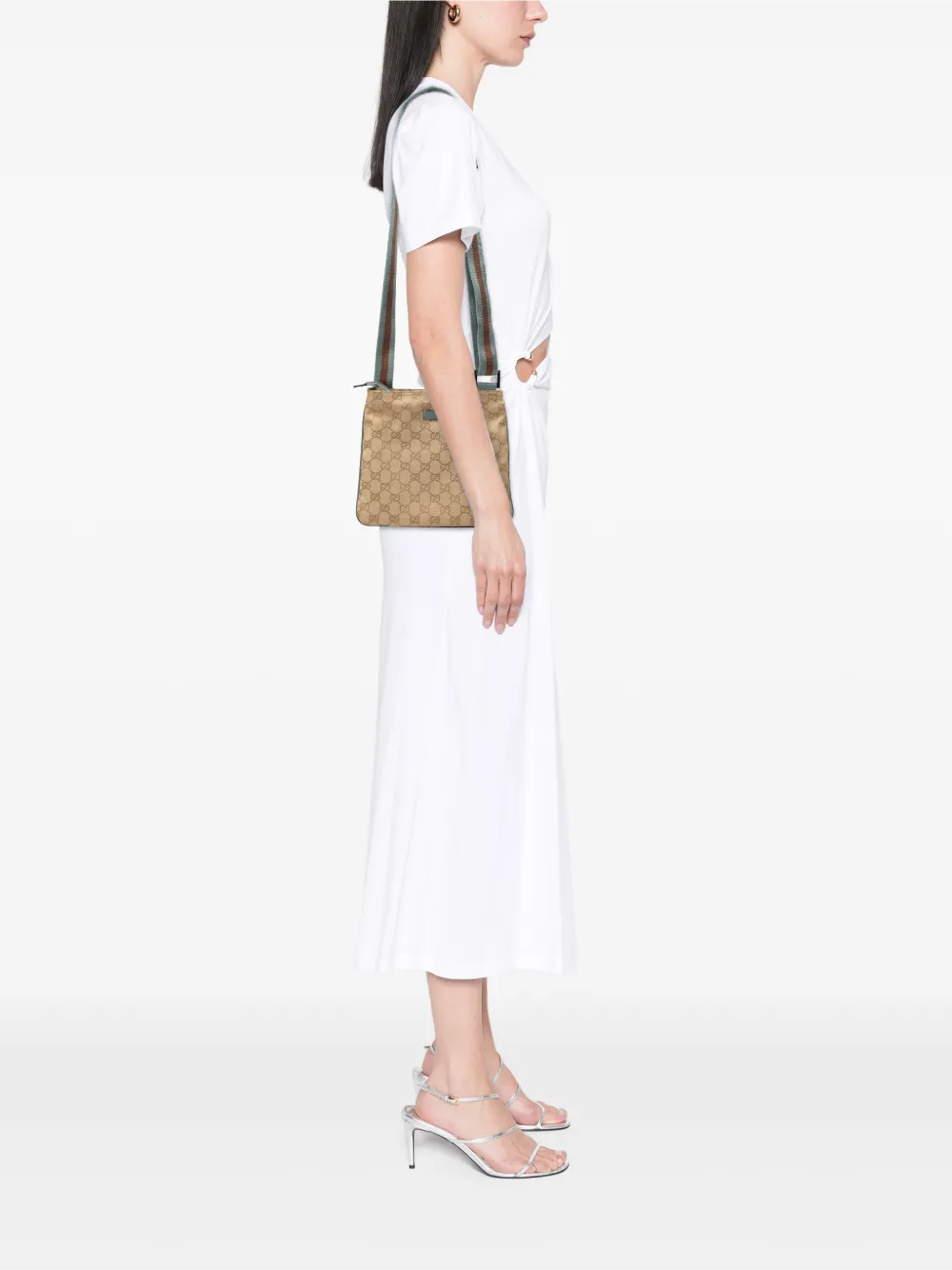 2000-2015 Gg Canvas Web Crossbody Bag