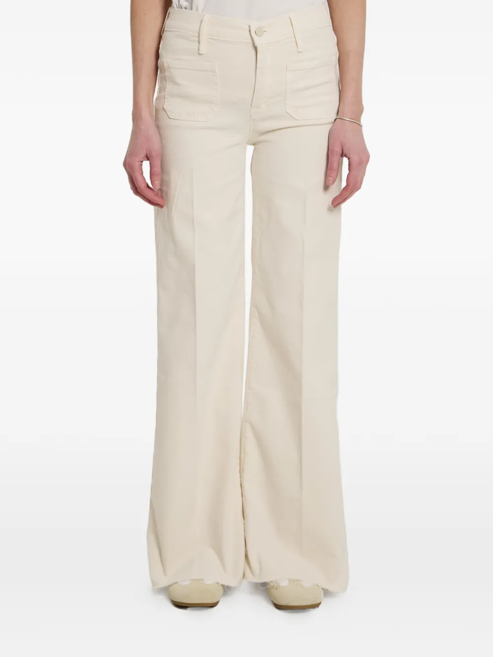  Mother Vaqueros The Patch Pocket Twister Fray - Neutro 