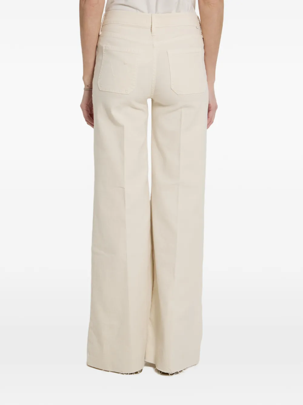 MOTHER The Patch Pocket Twister Fray katoenen jeans Beige