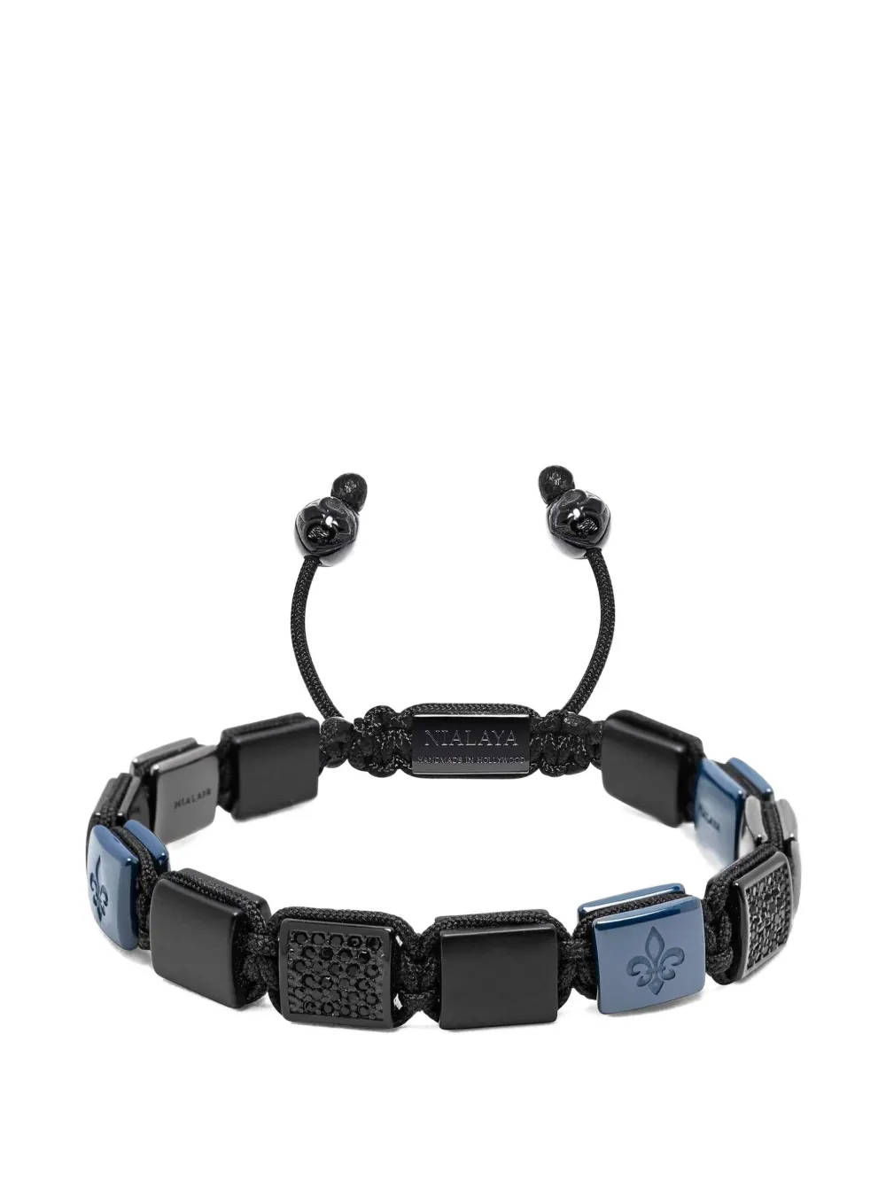 Nialaya Jewelry flatbead bracelet - Nero