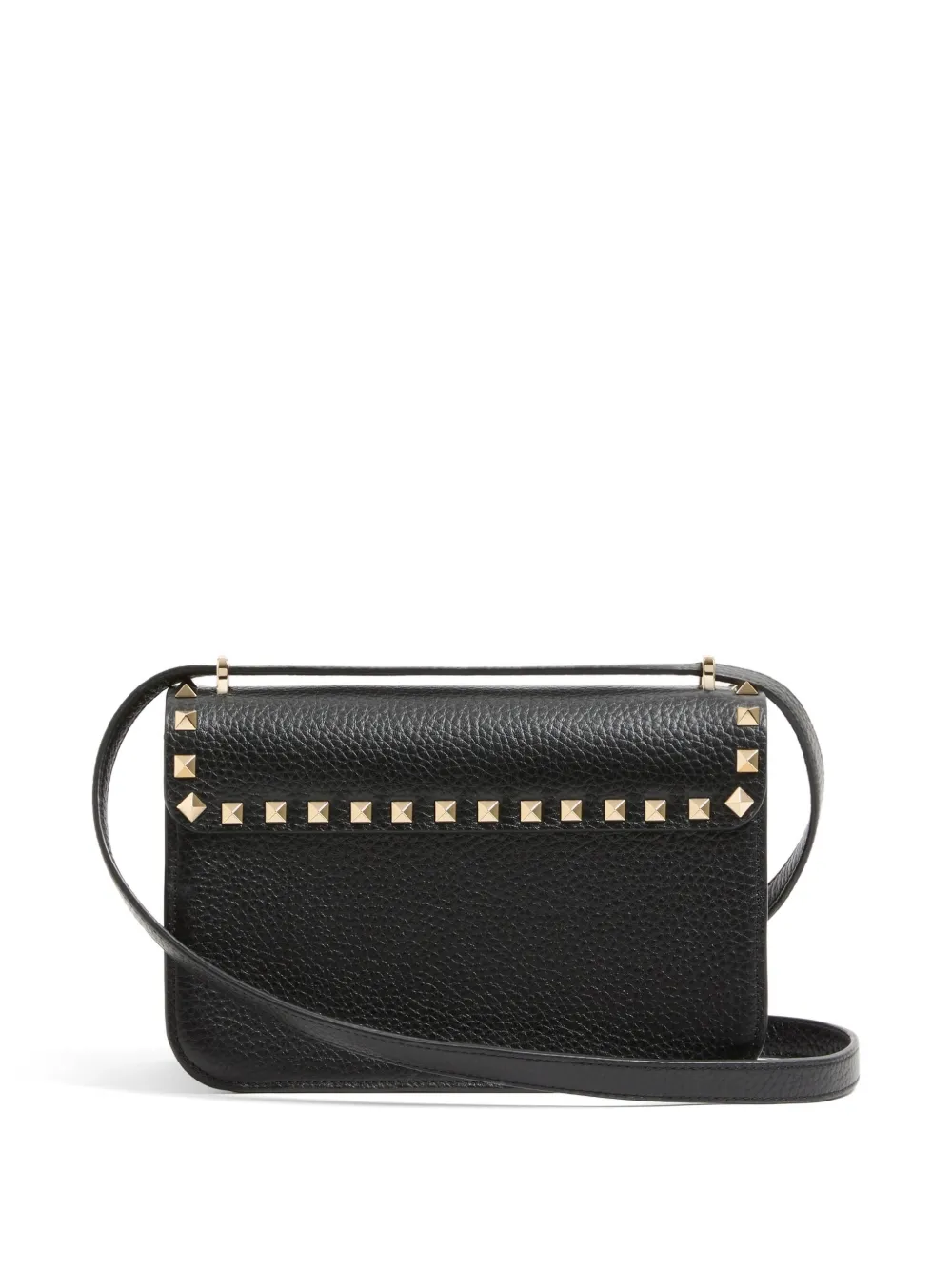 Valentino Garavani Rockstud kleine shopper van korrelig kalfsleer Zwart