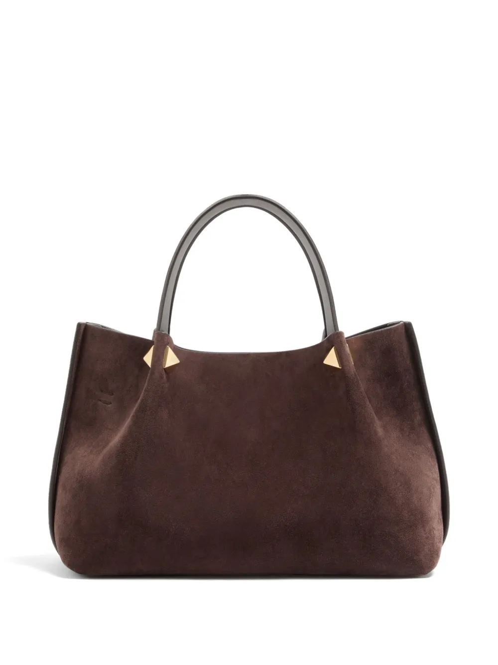 Valentino Garavani Kleine suède shopper Bruin