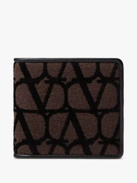 Valentino Garavani cartera Toile Iconographe con detalles de piel