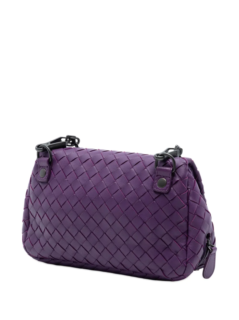 2012-2025 Mini Nappa Intrecciato Expandable Chain Flap Crossbody Bag