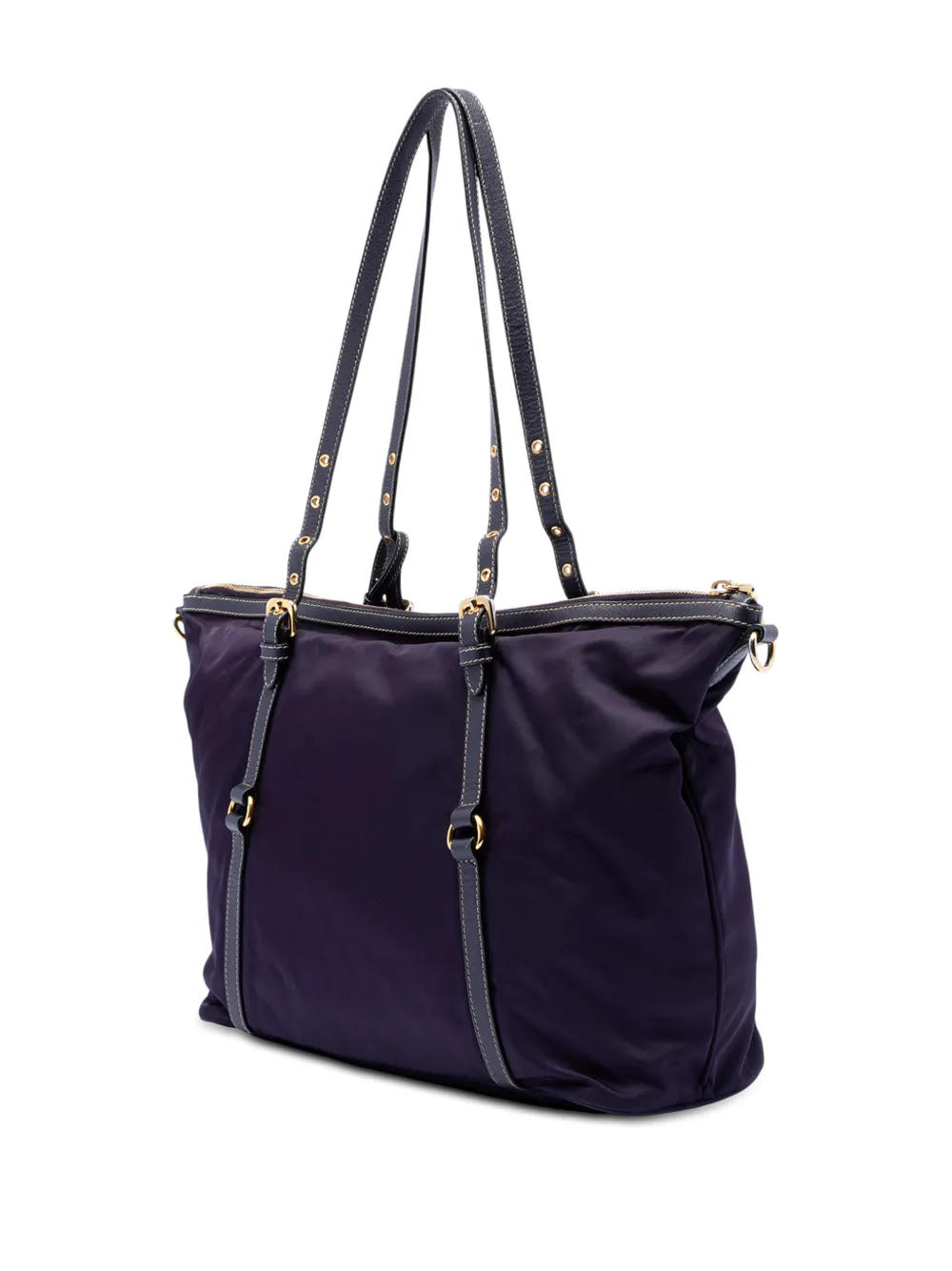 2013-2026 Saffiano Trimmed Tessuto Satchel