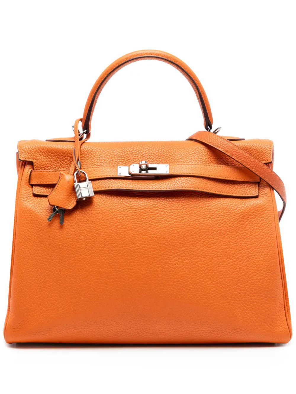 Hermès Pre-Owned 2010 Togo Kelly II Retourne 35 satchel - Arancione