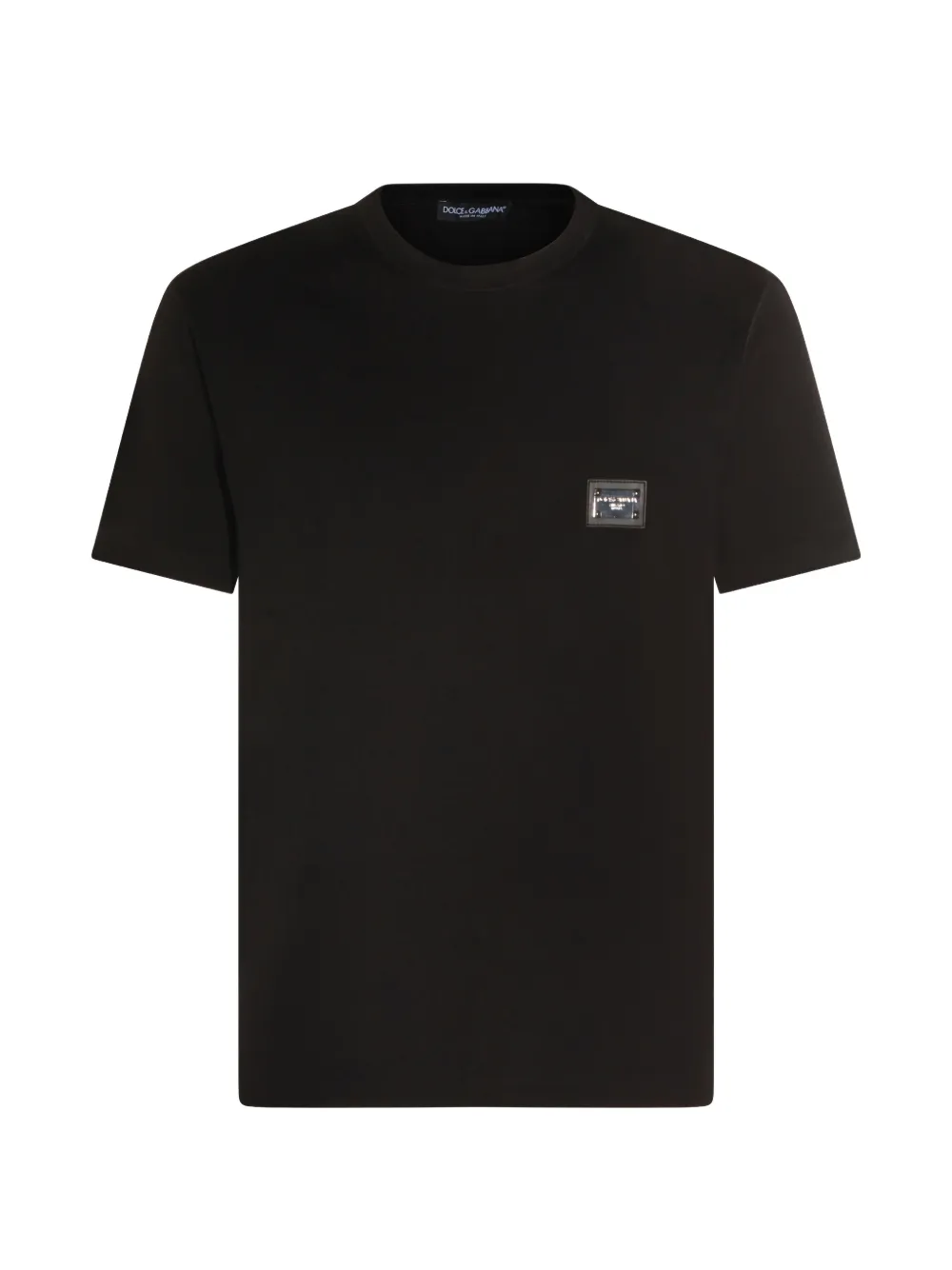 Dolce & Gabbana logo-plaque T-shirt - Schwarz