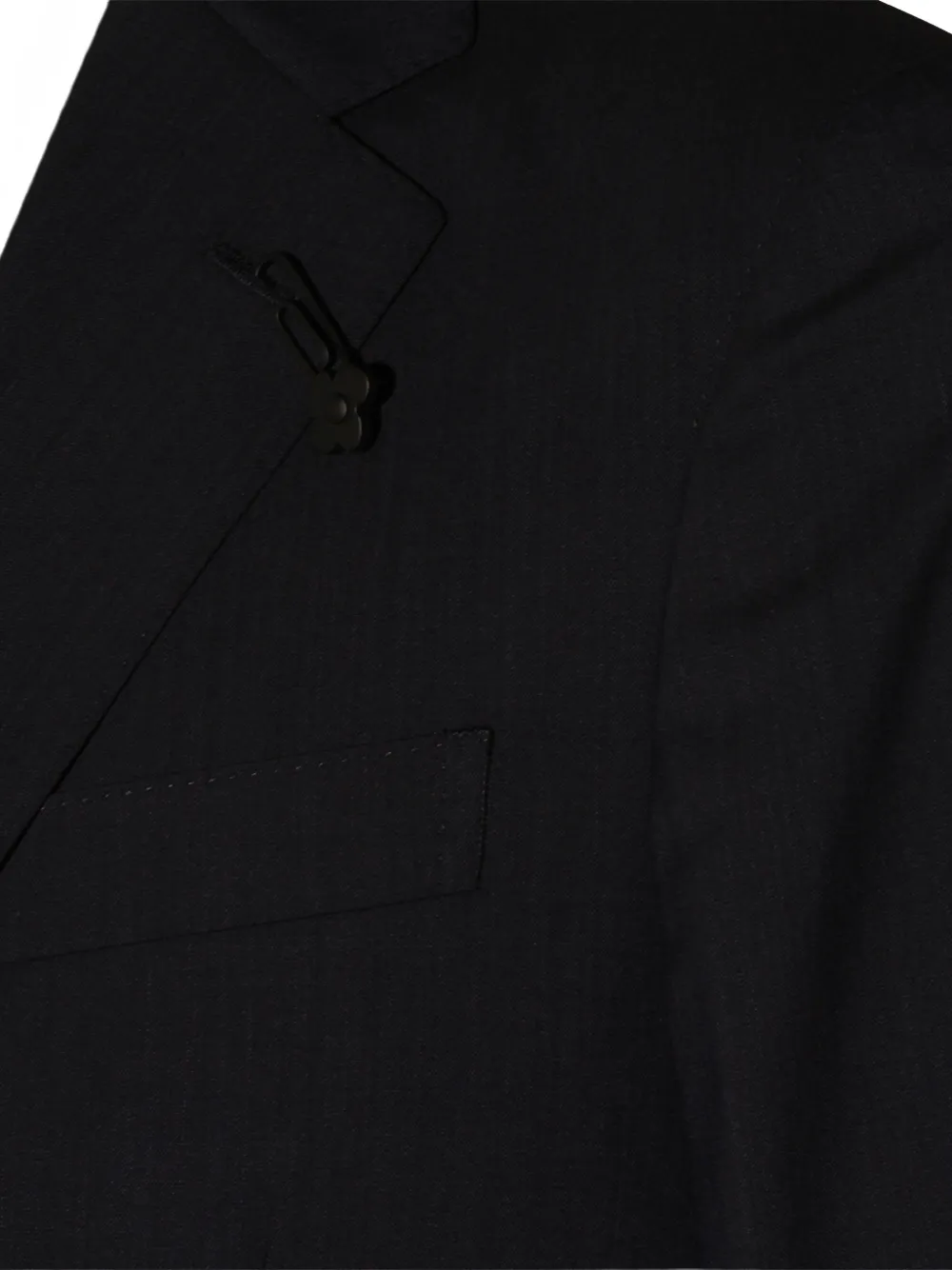 Lardini Pak met gekerfde revers Zwart
