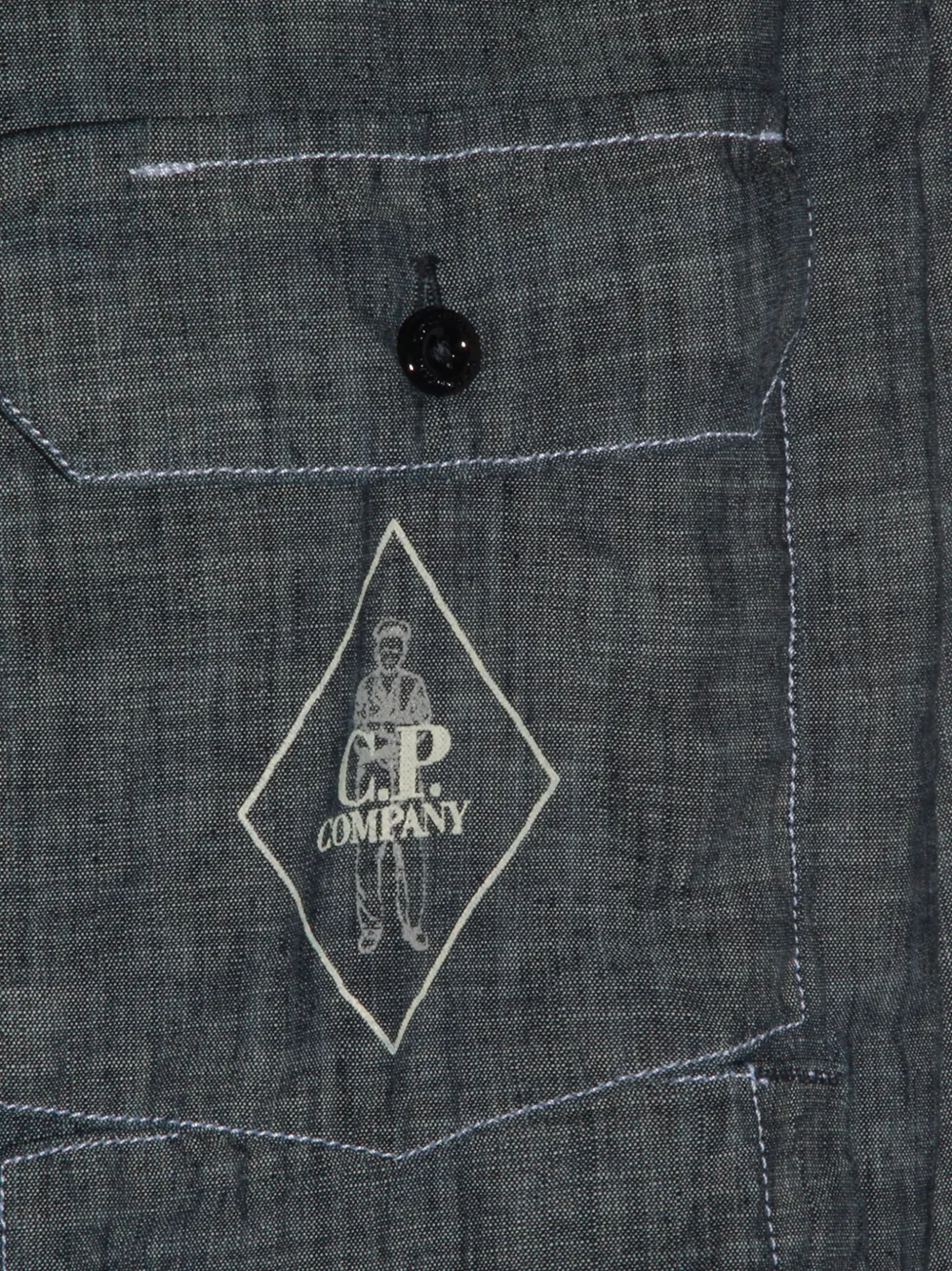 C.P. Company Shirtjack met rits Blauw
