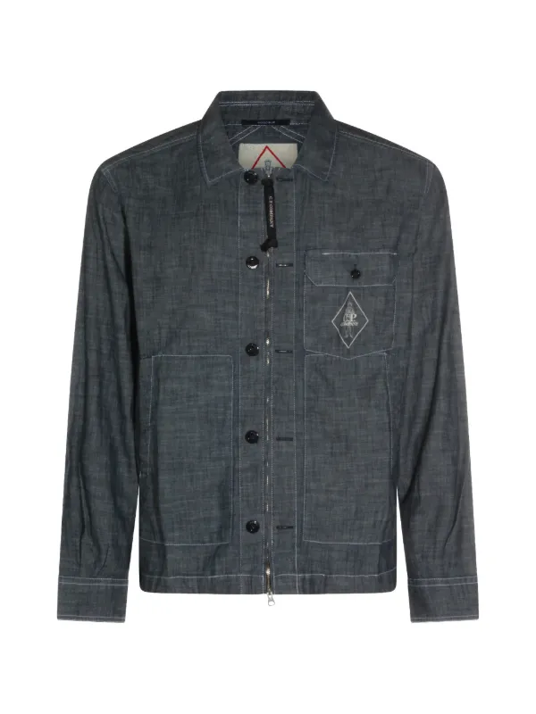 C.P. Company シャツジャケットLサイズ C.P. Company ジップ シャツジャケット | ブルー | FARFETCH JP