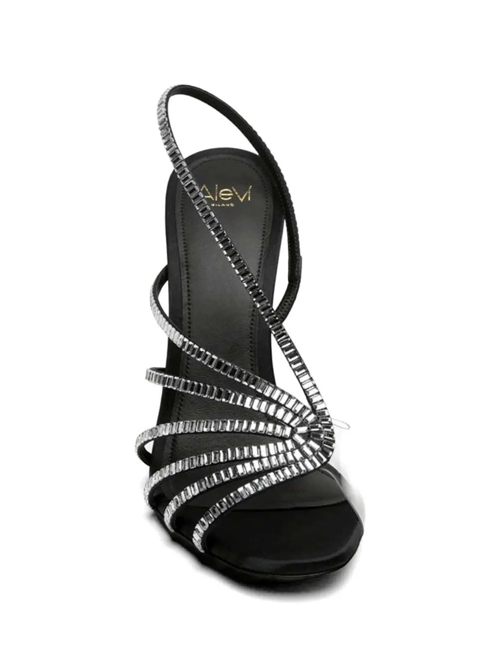 Alevì Star Xtal crystal-embellished sandals Zwart