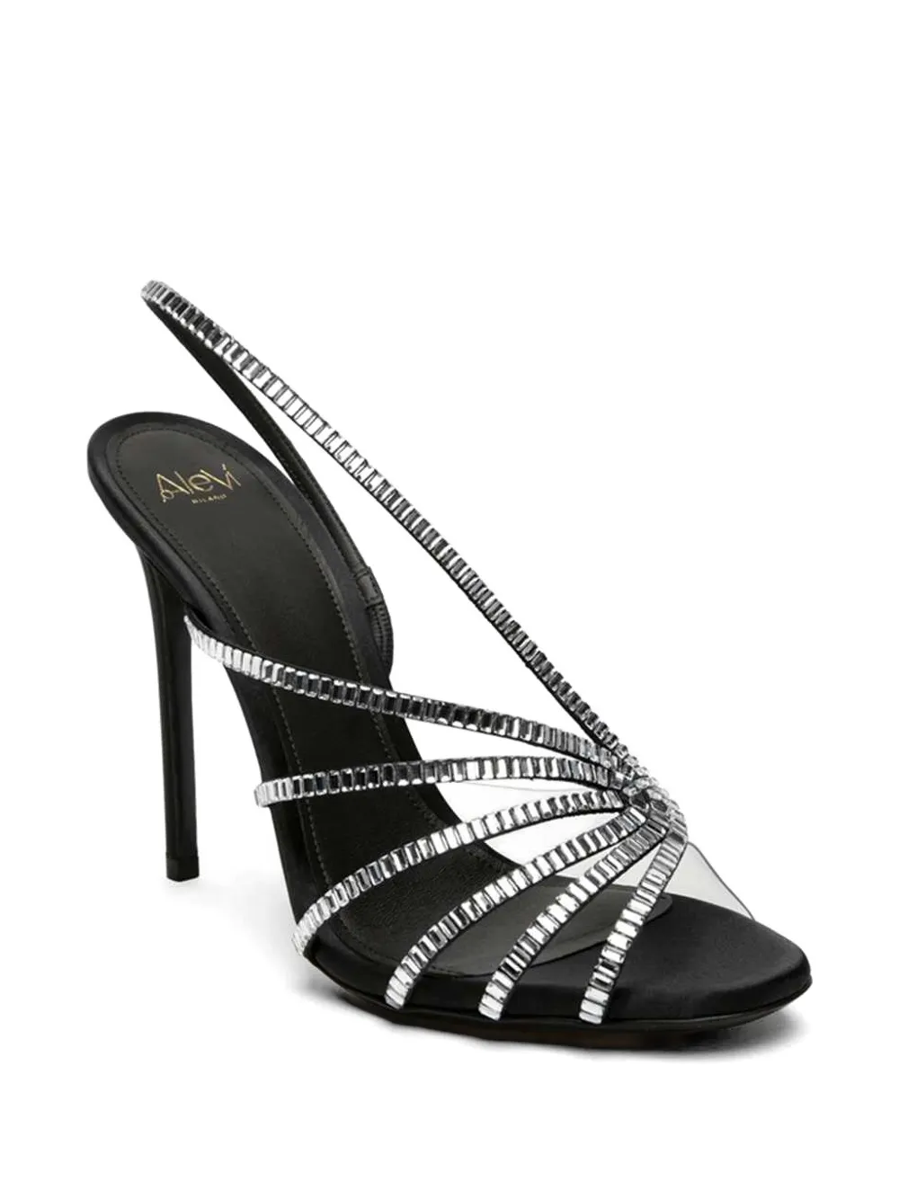 Alevì Star Xtal crystal-embellished sandals Zwart