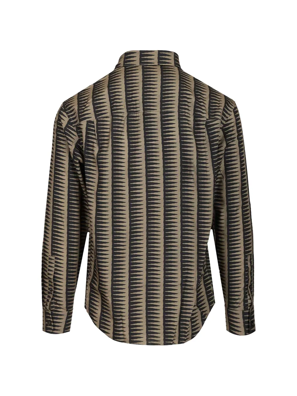Emporio Armani Overhemd met geometrische print Beige