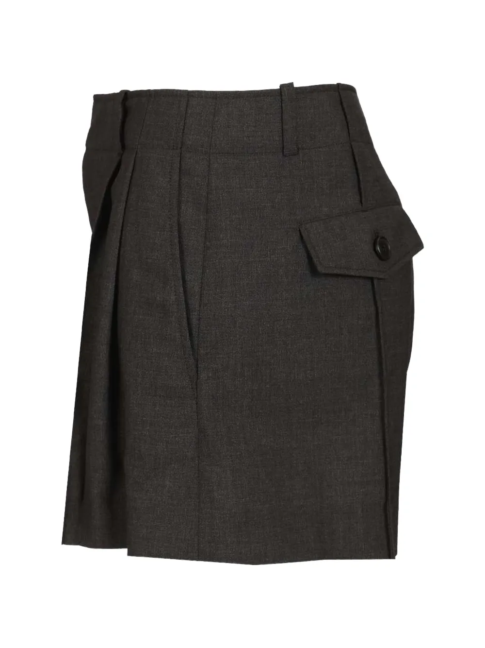  Durazzi Milano Belt-loop Tailored Shorts - Grey 