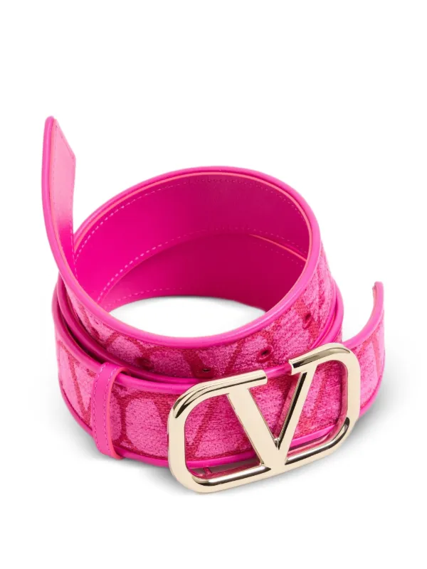 Valentino Garavani Toile Iconographe Fabric Belt With 