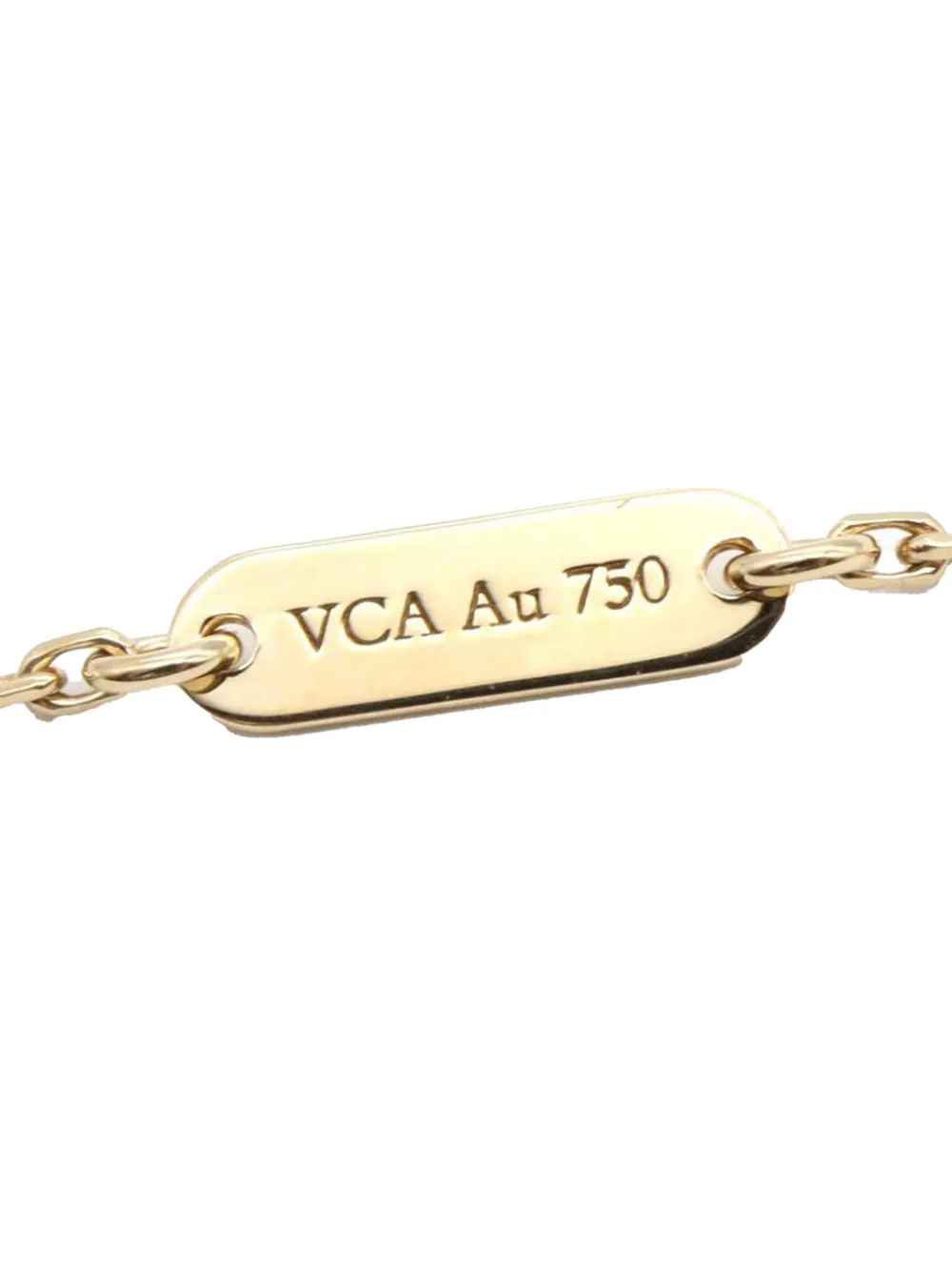  Van Cleef & Arpels Pre-owned 2010-2025 18k Yellow Gold And Onyx Vintage Alhambra Pendant Necklace - Black 