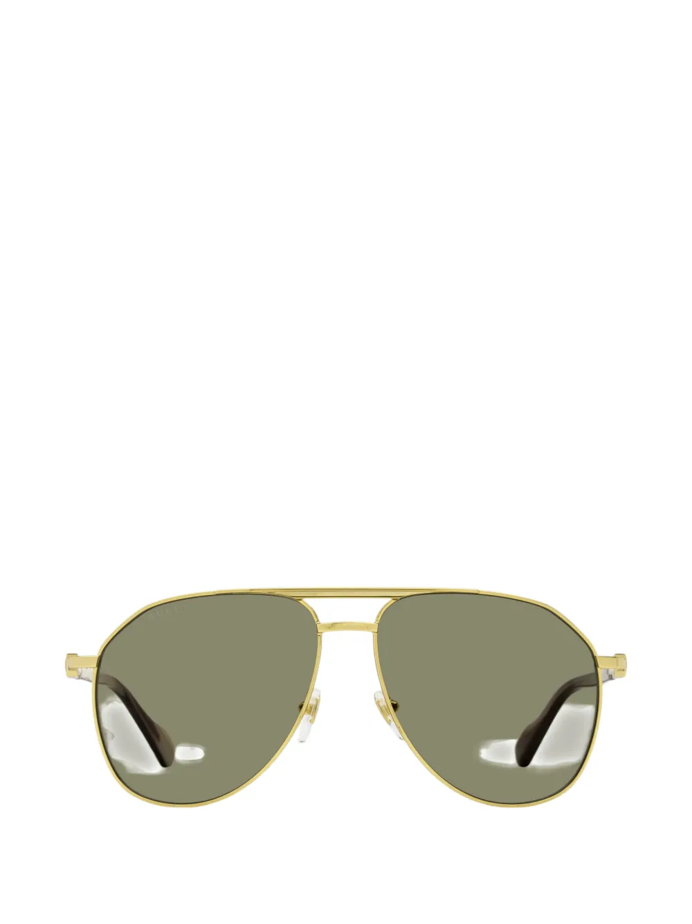 Gucci Eyewear interlocking-logo pilot-frame sunglasses - Oro